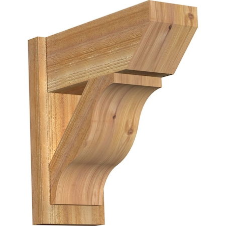 Ekena Millwork Funston Slat Rough Sawn Outlooker, Western Red Cedar, 8"W x 20"D x 20"H OUT08X20X20FST06RWR